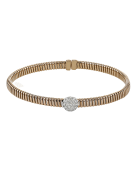 Bangle in 18k Gold with Diamonds