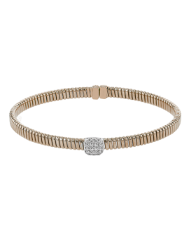 Bangle in 18k Gold with Diamonds