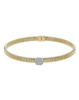 Bangle in 18k Gold with Diamonds