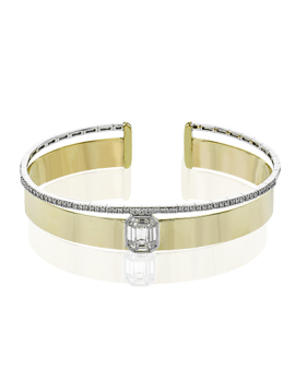 Bangle in 18k Gold with Diamonds
