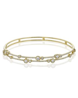 Bangle in 18k Gold with Diamonds