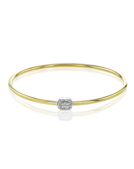 Bangle in 18k Gold with Diamonds