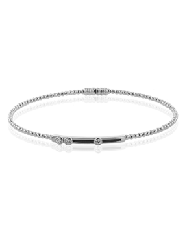 Bangle in 18k Gold with Diamonds
