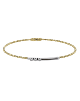 Bangle in 18k Gold with Diamonds