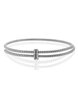 Bangle in 18k Gold with Diamonds