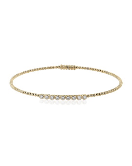 Bangle in 18k Gold with Diamonds