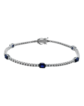 Color Bracelet in 18k Gold with Diamonds