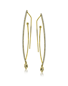 Earring in 18k Gold with Diamonds