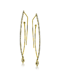 Earring in 18k Gold with Diamonds
