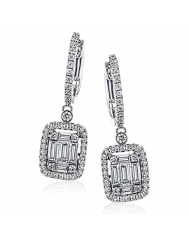 Earring in 18k Gold with Diamonds