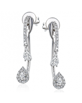 Earring in 18k Gold with Diamonds