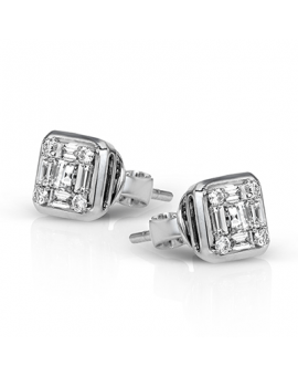 Earring in 18k Gold with Diamonds