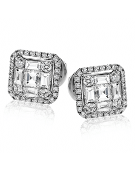 Earring in 18k Gold with Diamonds