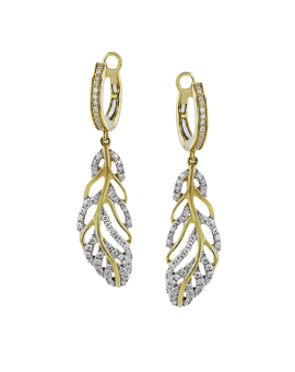 Earring in 18k Gold with Diamonds