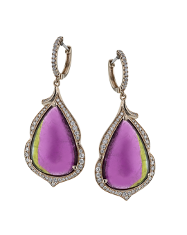 Color Earring in 18k Gold