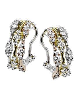Earring in 18k Gold with Diamonds