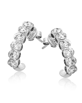 Earring in 18k Gold with Diamonds