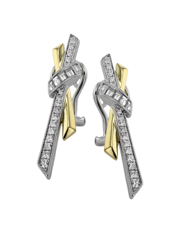 Earring in 18k Gold with Diamonds