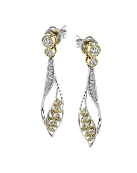 Earring in 18k Gold with Diamonds