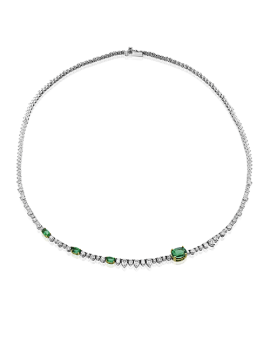 Necklace in 18k Gold with Diamonds