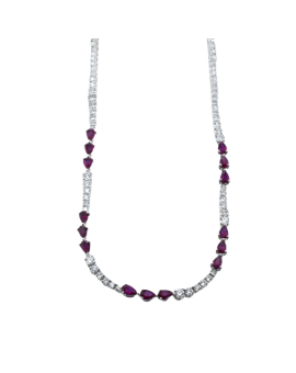 Necklace in 18k Gold with Diamonds