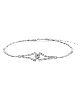 Necklace in 18k Gold with Diamonds