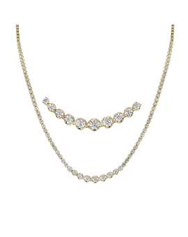Necklace in 18k Gold with Diamonds
