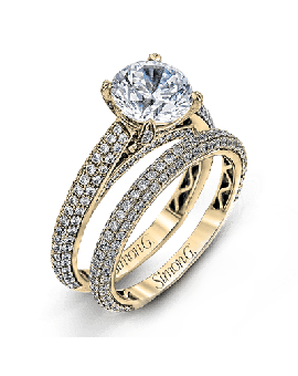 Wedding Set in 18k Gold with Diamonds