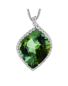 Color Pendant in 18k Gold with Diamonds