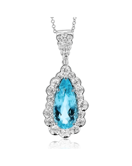 Color Pendant in 18k Gold with Diamonds