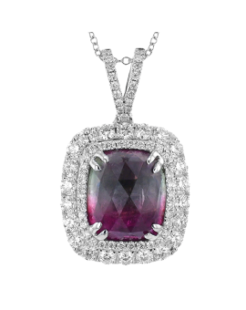 Color Pendant in 18k Gold with Diamonds