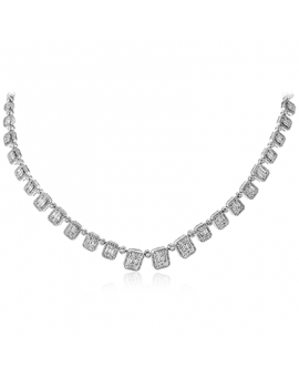 Necklace in 18k Gold with Diamonds