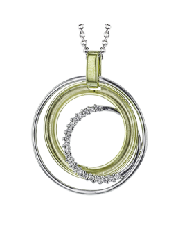 Pendant in 18k Gold with Diamonds