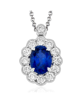 Color Pendant in 18k Gold with Diamonds