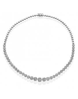 Necklace in 18k Gold with Diamonds