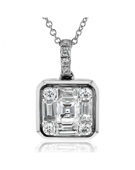 Pendant in 18k Gold with Diamonds
