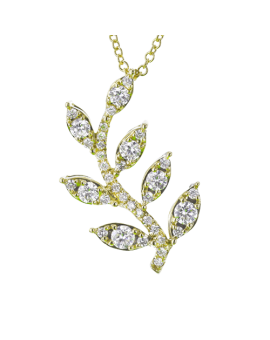 Pendant in 18k Gold with Diamonds