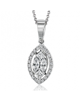 Pendant in 18k Gold with Diamonds