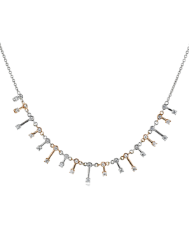 Necklace in 18k Gold with Diamonds