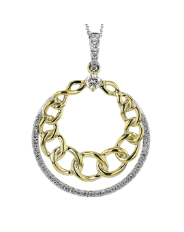 Pendant in 18k Gold with Diamonds