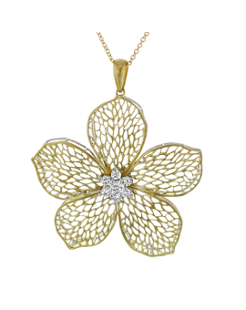 Pendant in 18k Gold with Diamonds