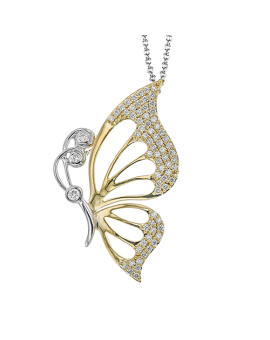 Pendant in 18k Gold with Diamonds