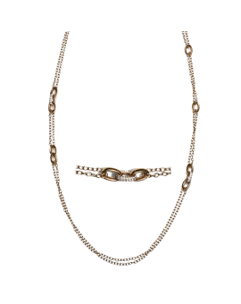 Necklace in 18k Gold with Diamonds