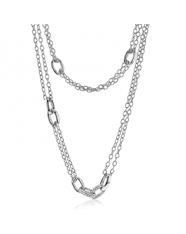 Necklace in 18k Gold with Diamonds