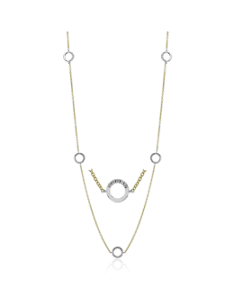 Necklace in 18k Gold with Diamonds