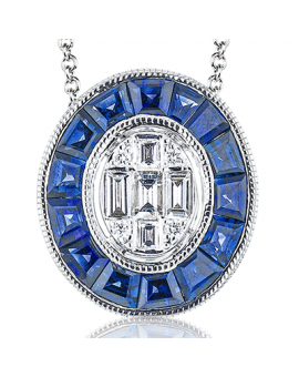 Color Pendant in 18k Gold with Diamonds