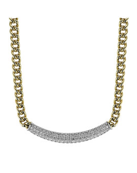 Necklace in 18k Gold with Diamonds