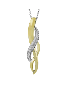 Pendant in 18k Gold with Diamonds