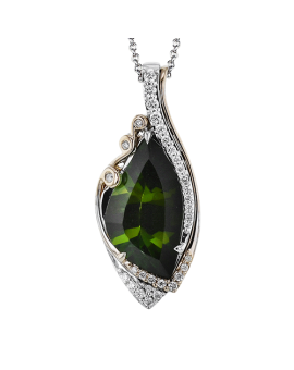 Color Pendant in 18k Gold with Diamonds