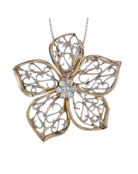 Pendant in 18k Gold with Diamonds